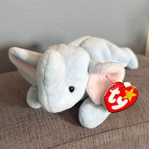 TY Light Blue Peanut- Medium Size